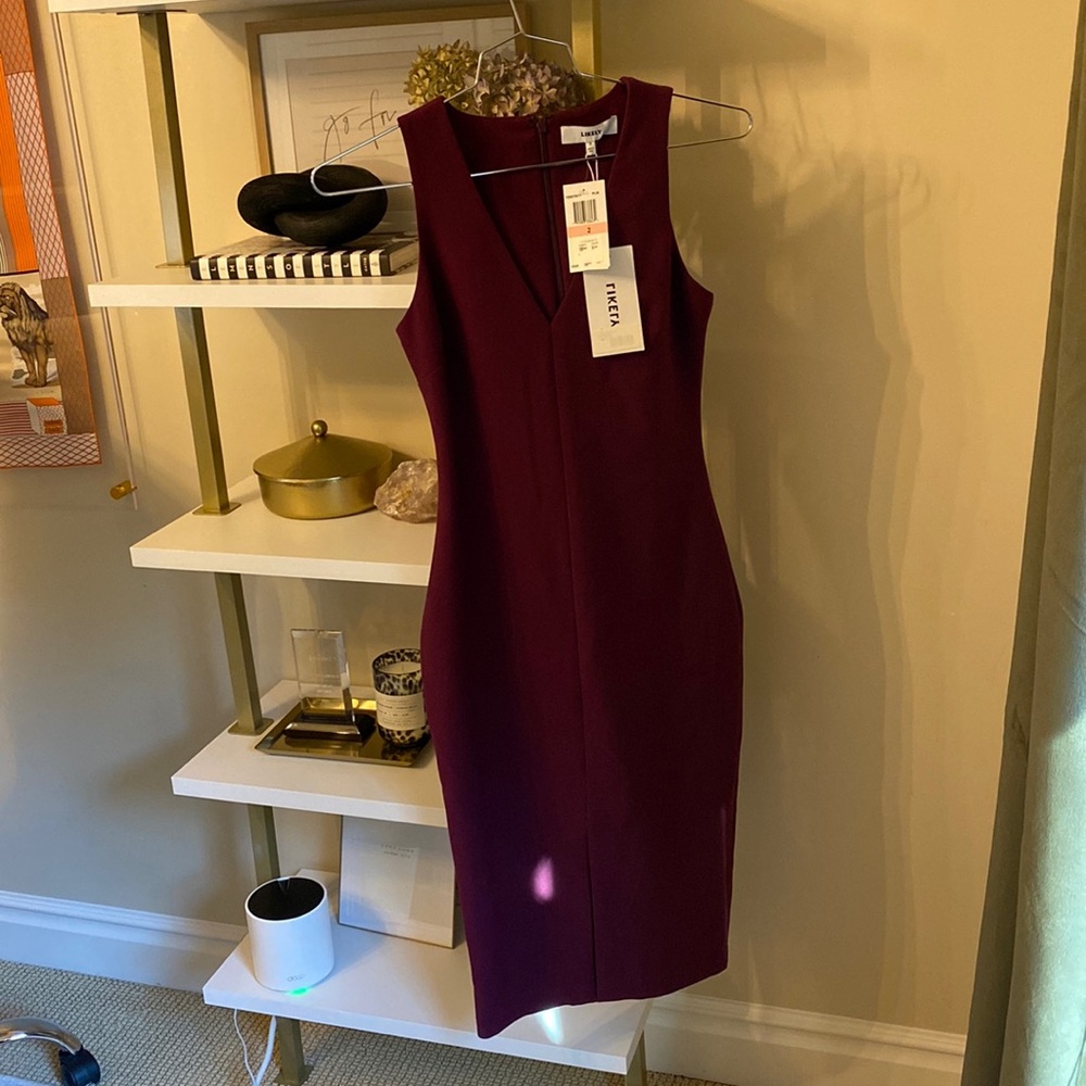 Merlot Color Likely Dress, new with tags